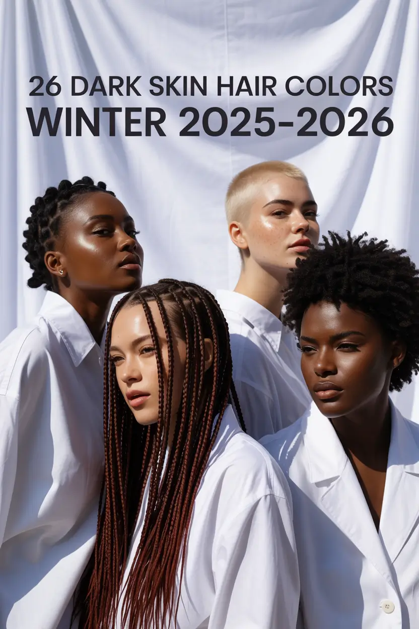 Dark Skin Hair Colors Winter 2025–2026: Fresh Ideas for Women