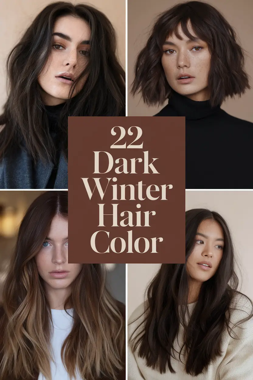 Dark Winter Hair Color 2025–2026: Best Ideas & Inspiration for the Season