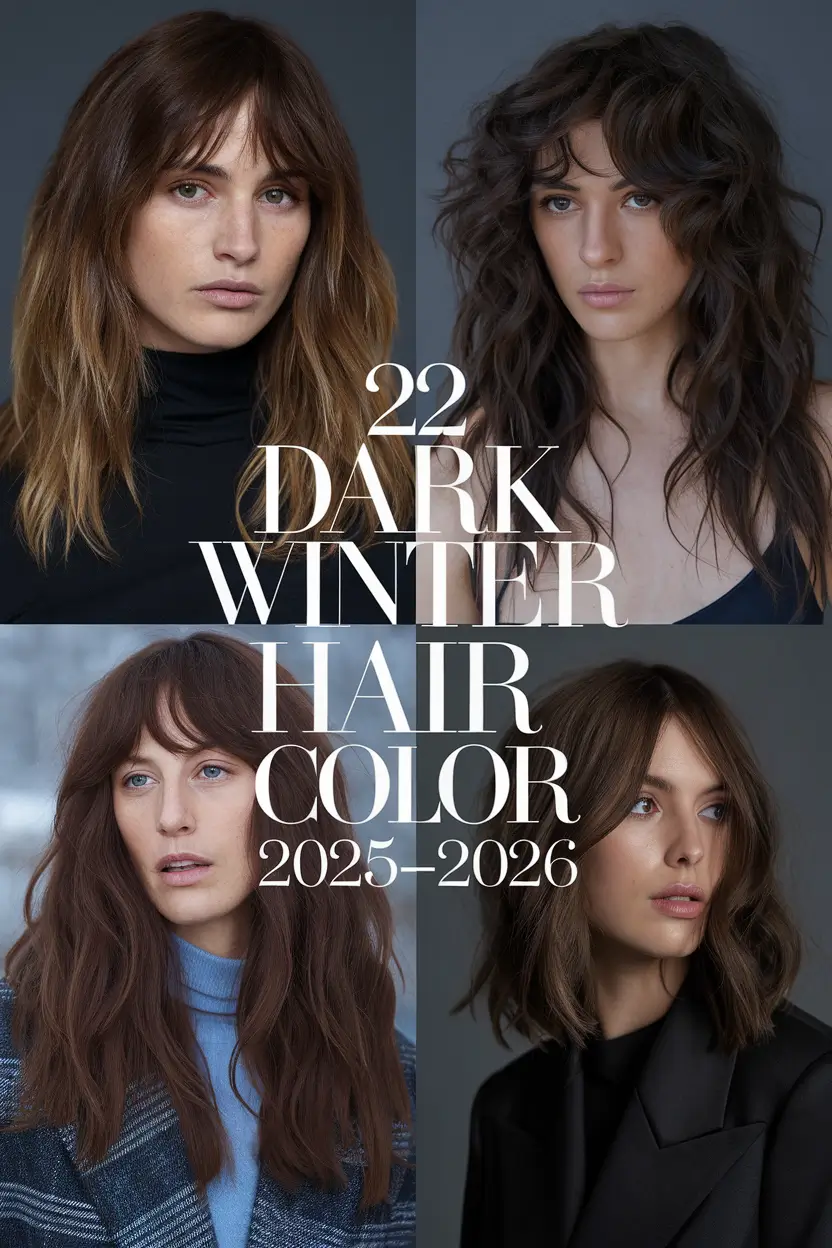 Dark Winter Hair Color 2025–2026: Best Ideas & Inspiration for the Season