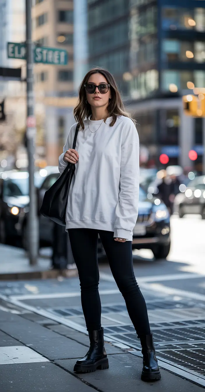 early winter outfits 2025 Minimalist Street Edge