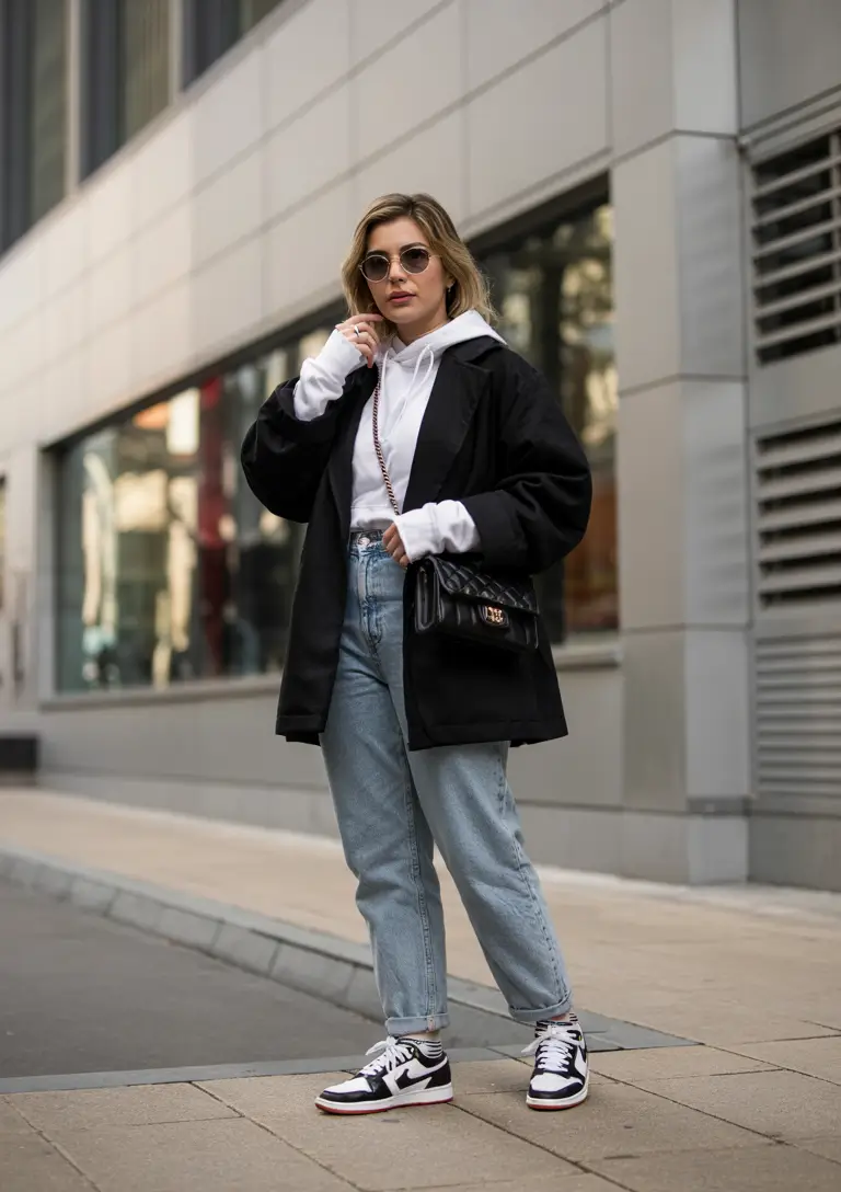 early winter outfits casual Streetwear Twist on Classic Layers