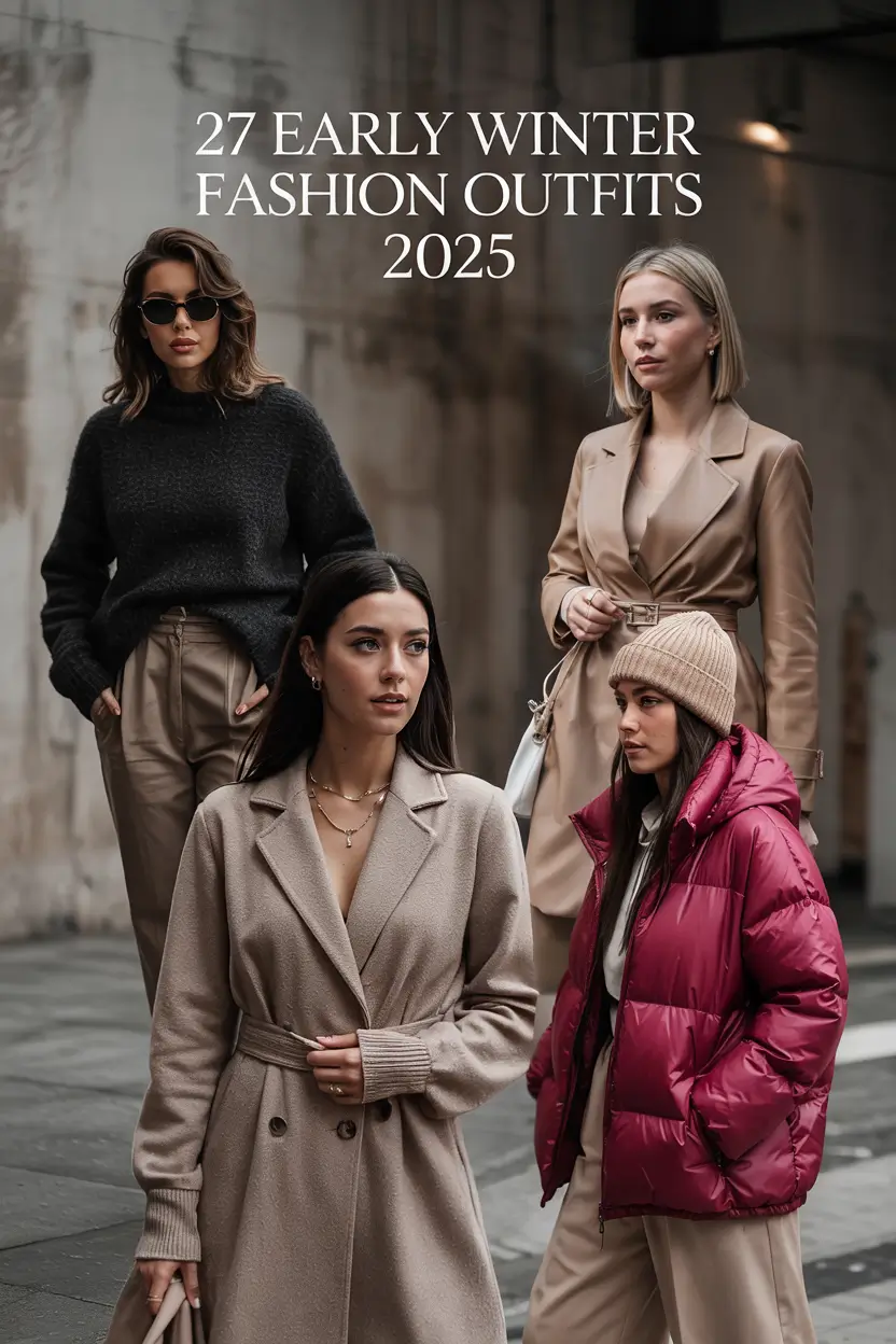Early Winter Fashion Outfits 2025: Casual, Work & Aesthetic Inspiration for Women