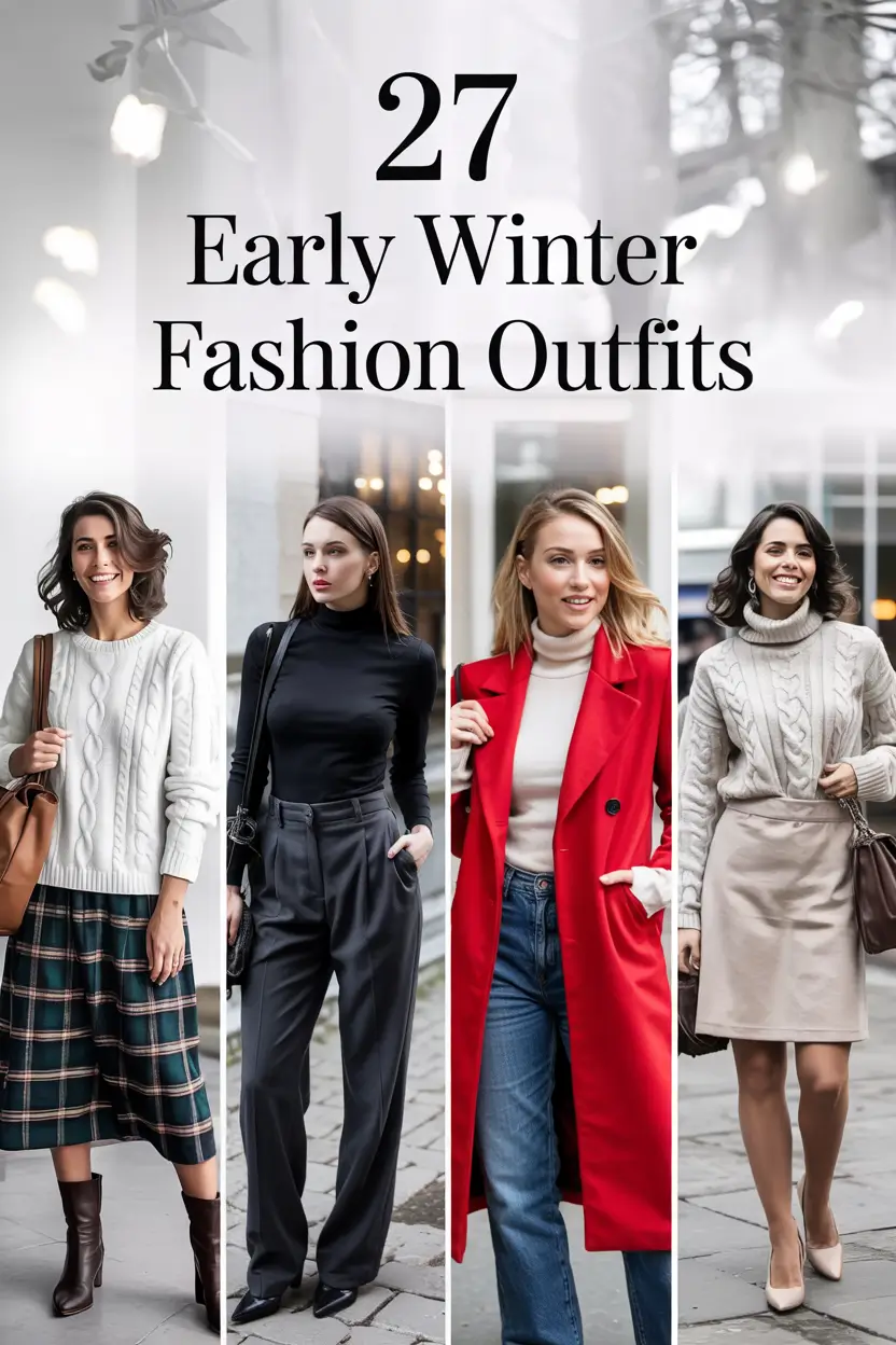 Early Winter Fashion Outfits 2025: Casual, Work & Aesthetic Inspiration for Women
