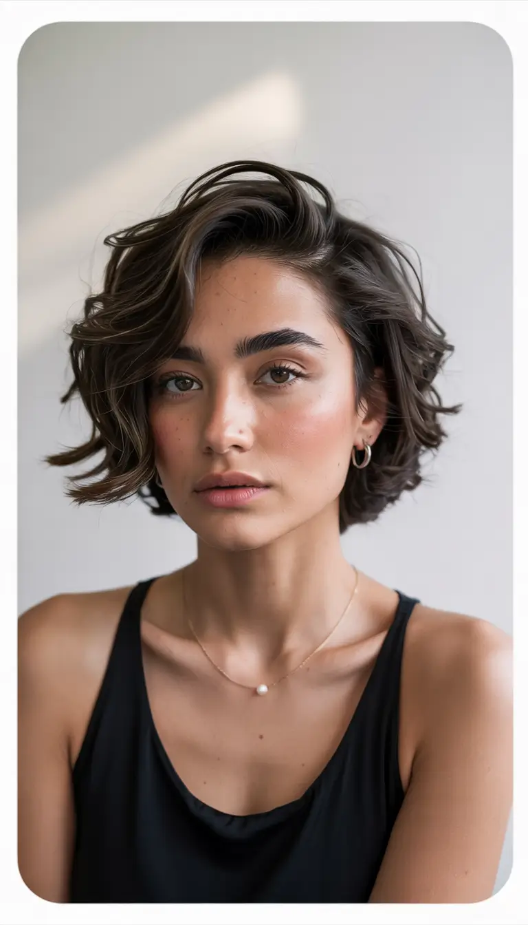 Easy Short Fall Hairstyles 2025 Wavy Bob