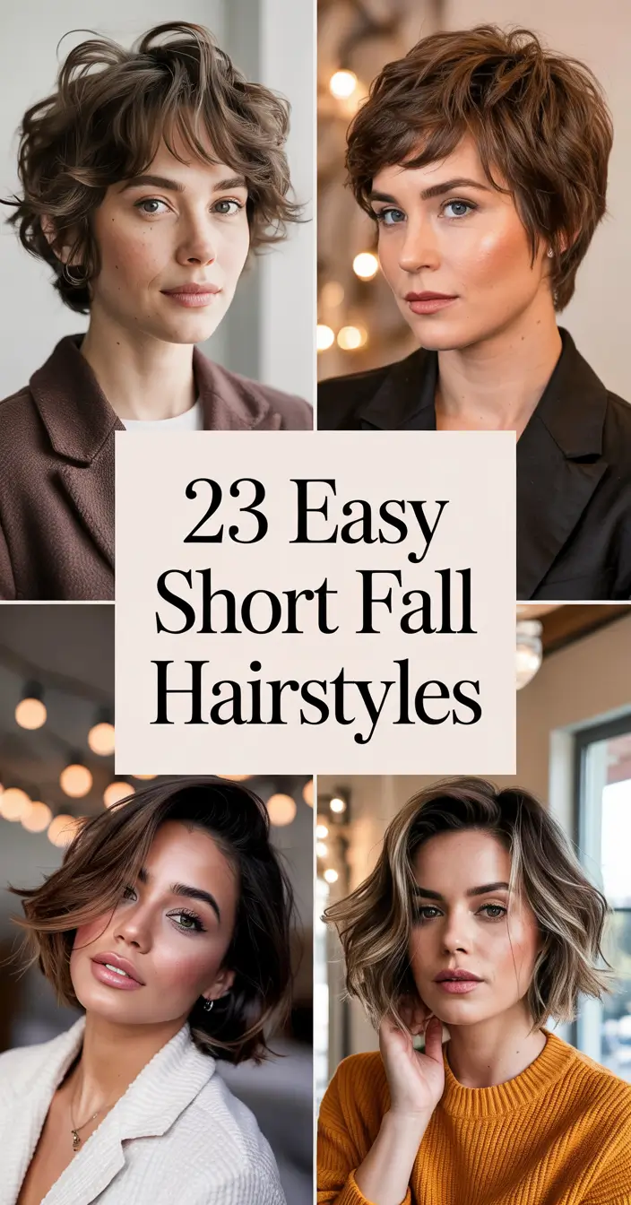 Easy Short Fall Hairstyles 2025: Cute & Simple Ideas for a Fresh Autumn Look
