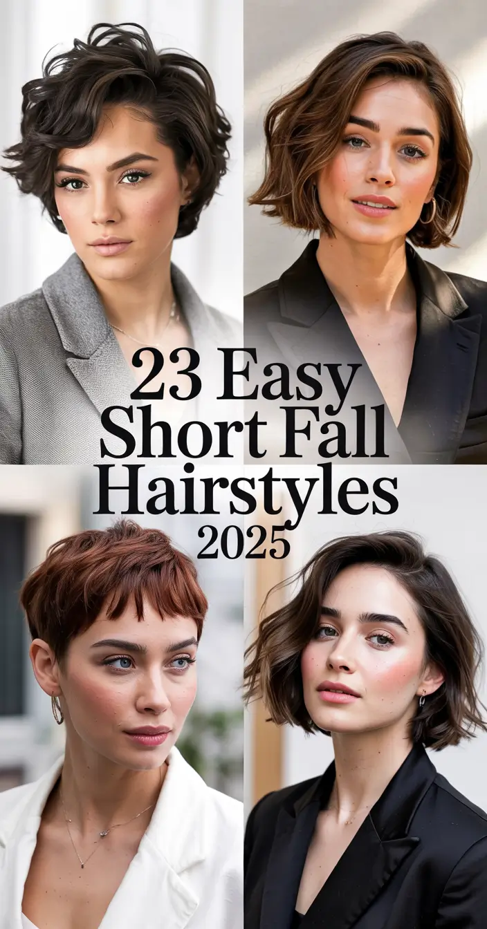 Easy Short Fall Hairstyles 2025: Cute & Simple Ideas for a Fresh Autumn Look