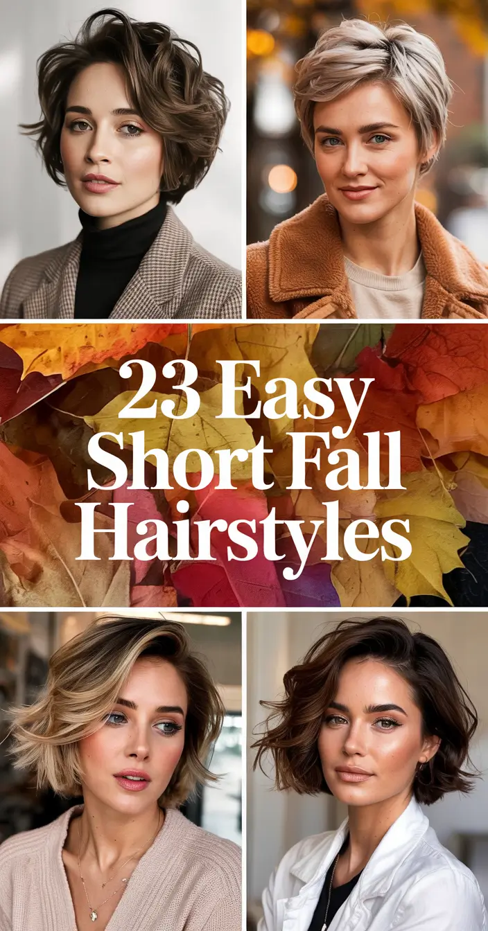 Easy Short Fall Hairstyles 2025: Cute & Simple Ideas for a Fresh Autumn Look