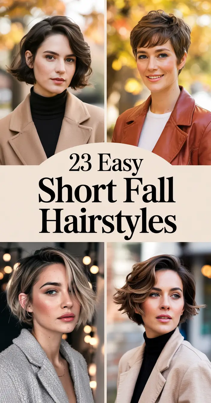 Easy Short Fall Hairstyles 2025: Cute & Simple Ideas for a Fresh Autumn Look