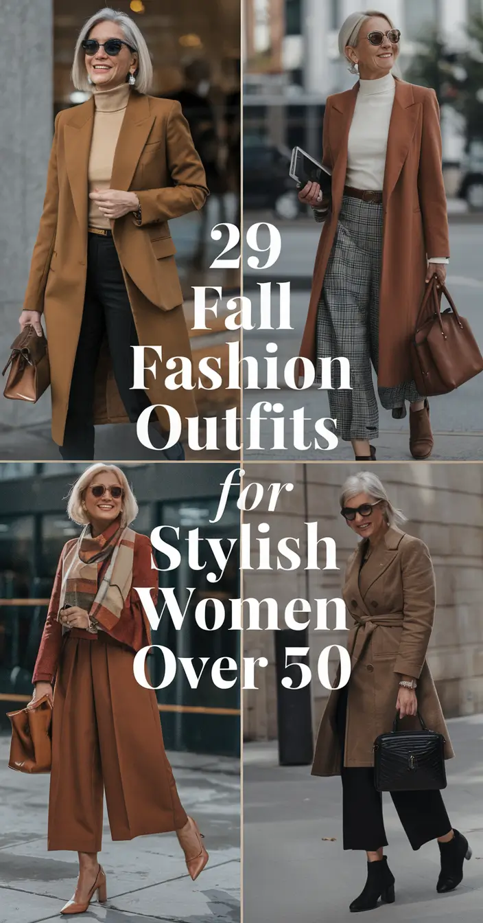 Fall 2025 Fashion Outfits for Stylish Women Over 50: Chic, Comfy & Confident Looks