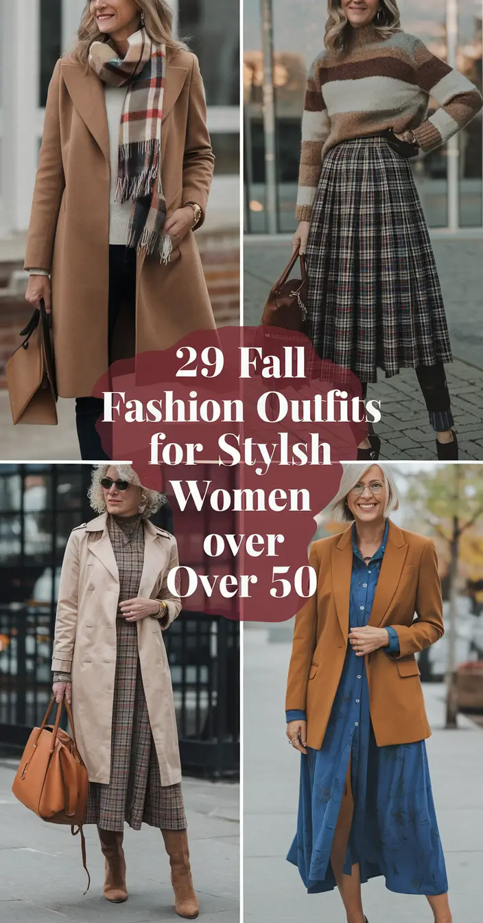 Fall 2025 Fashion Outfits for Stylish Women Over 50: Chic, Comfy & Confident Looks