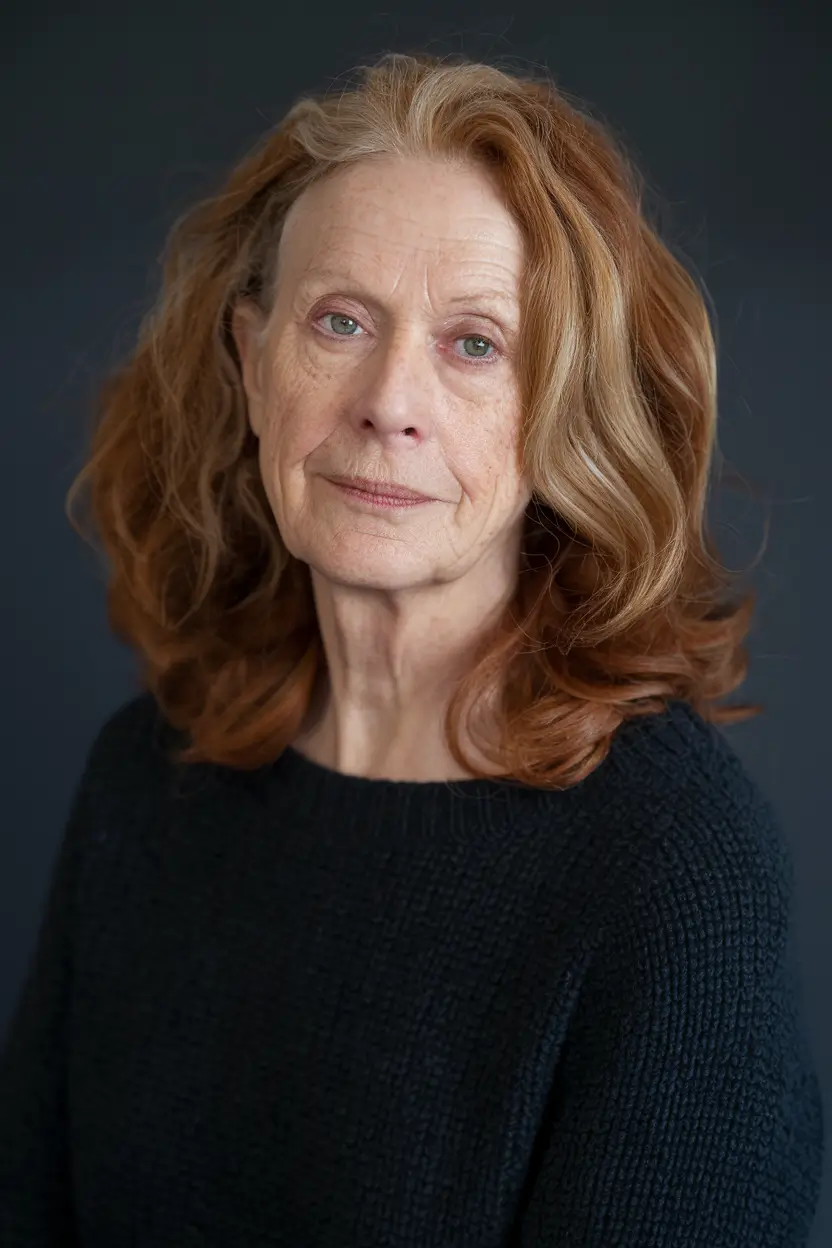 Fall 2025 Hair Color Inspiration for Women Over 60 Classic Reddish Brown Curls