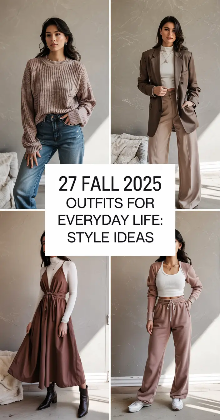 Fall 2025 Outfits for Everyday Life: Comfy & Chic Style Ideas for Women