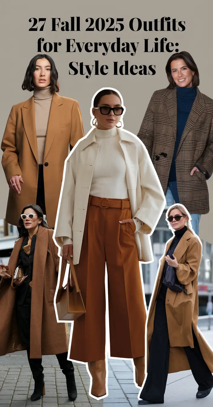 Fall 2025 Outfits for Everyday Life: Comfy & Chic Style Ideas for Women