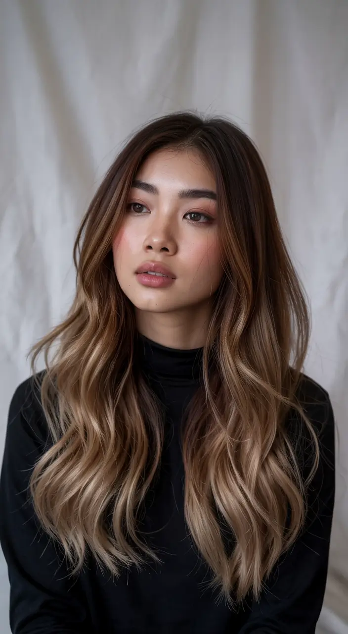 fall and winter hair color ideas 2025 Dimensional Caramel Melt