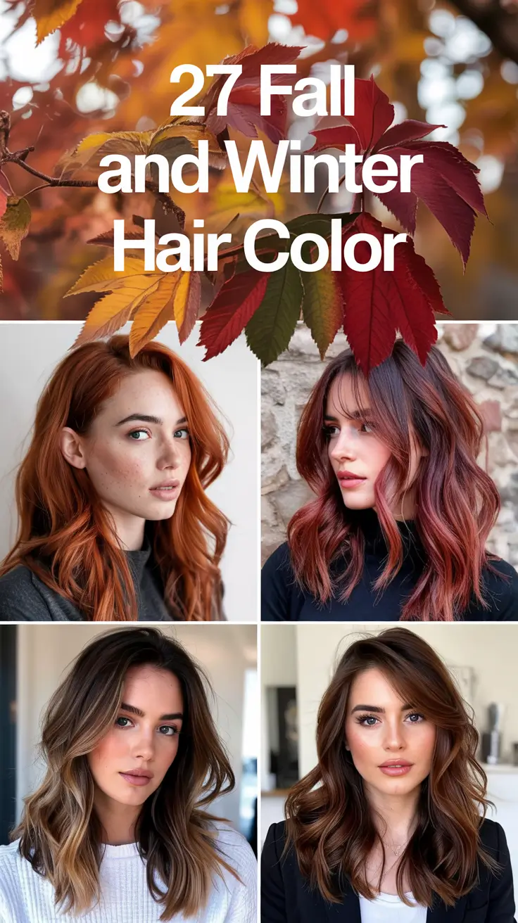 Fall and Winter Hair Color 2025–2026: Trendy Ideas for Blondes, Brunettes, and Red Heads
