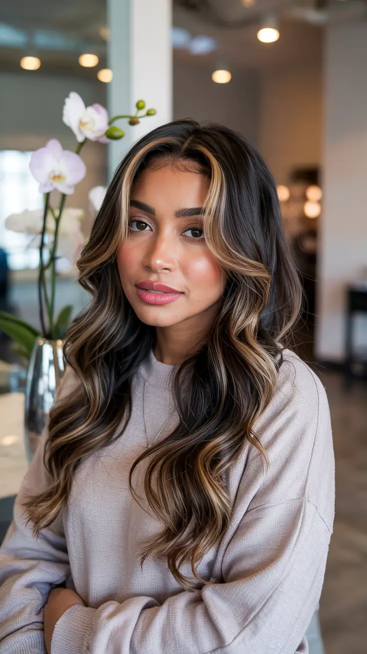 fall hair color ideas Face-Framing Blonde Highlights
