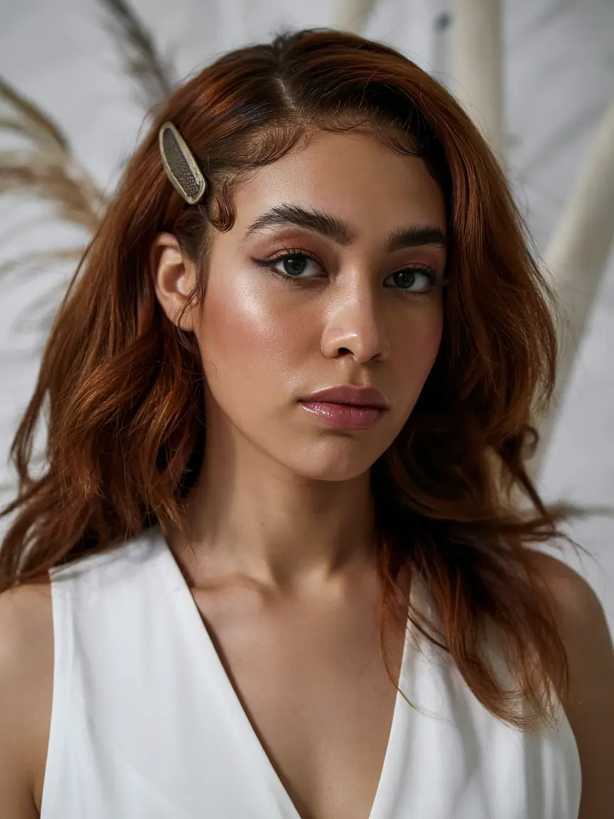fall hair color ideas Rusty Auburn Glow