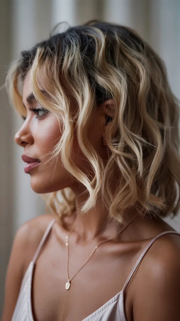 fall hair color ideas Butter Blonde Waves