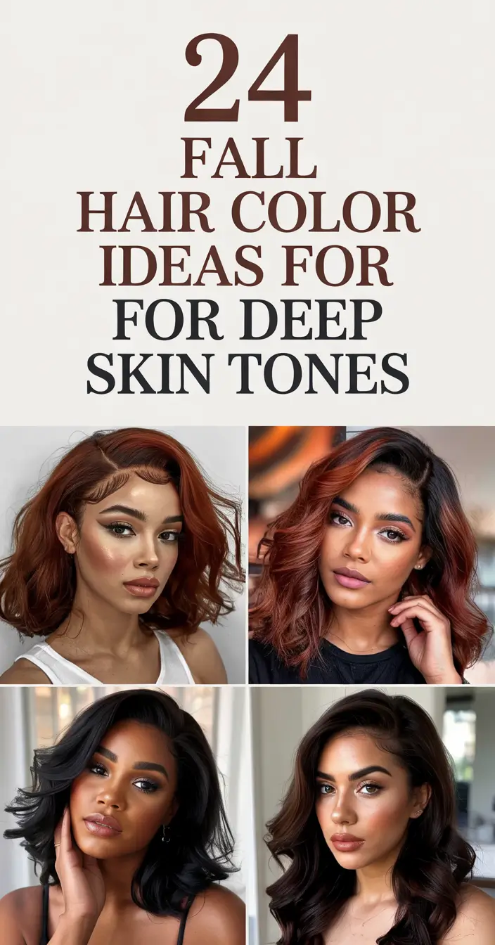 Fall Hair Color Ideas for Deep Skin Tones 2025: Rich Tones and Seasonal Trends
