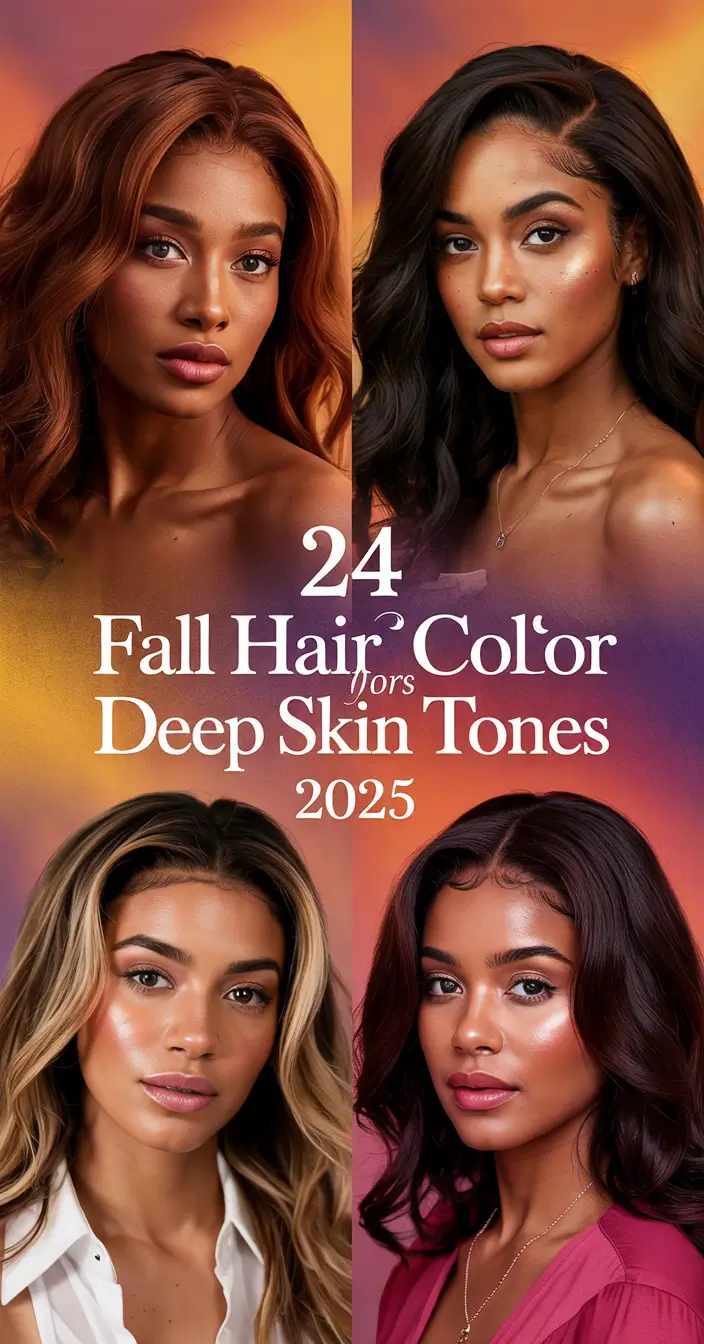Fall Hair Color Ideas for Deep Skin Tones 2025: Rich Tones and Seasonal Trends