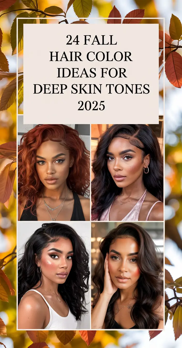 Fall Hair Color Ideas for Deep Skin Tones 2025: Rich Tones and Seasonal Trends
