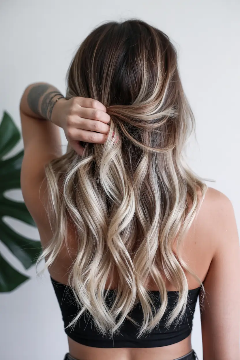 october-hair-color-ideas-Frosted-Brunette-Balayage
