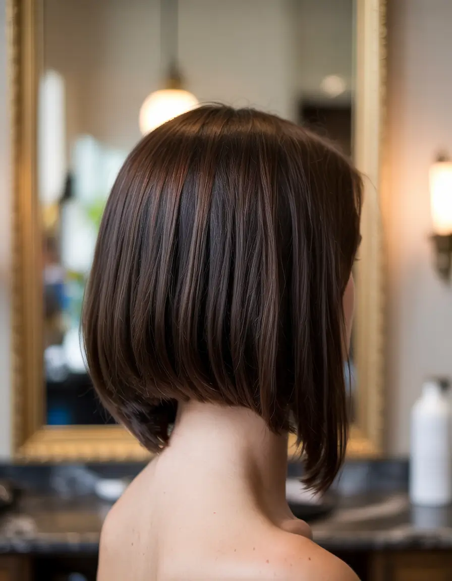 october-hair-color-ideas-Polished-Espresso-Bob