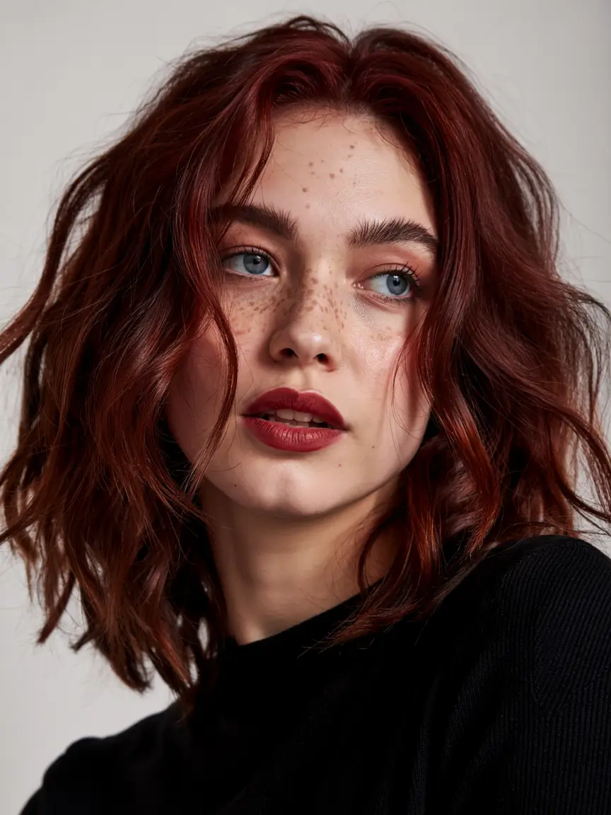 october-hair-color-ideas-Smoldering-Red-Bob