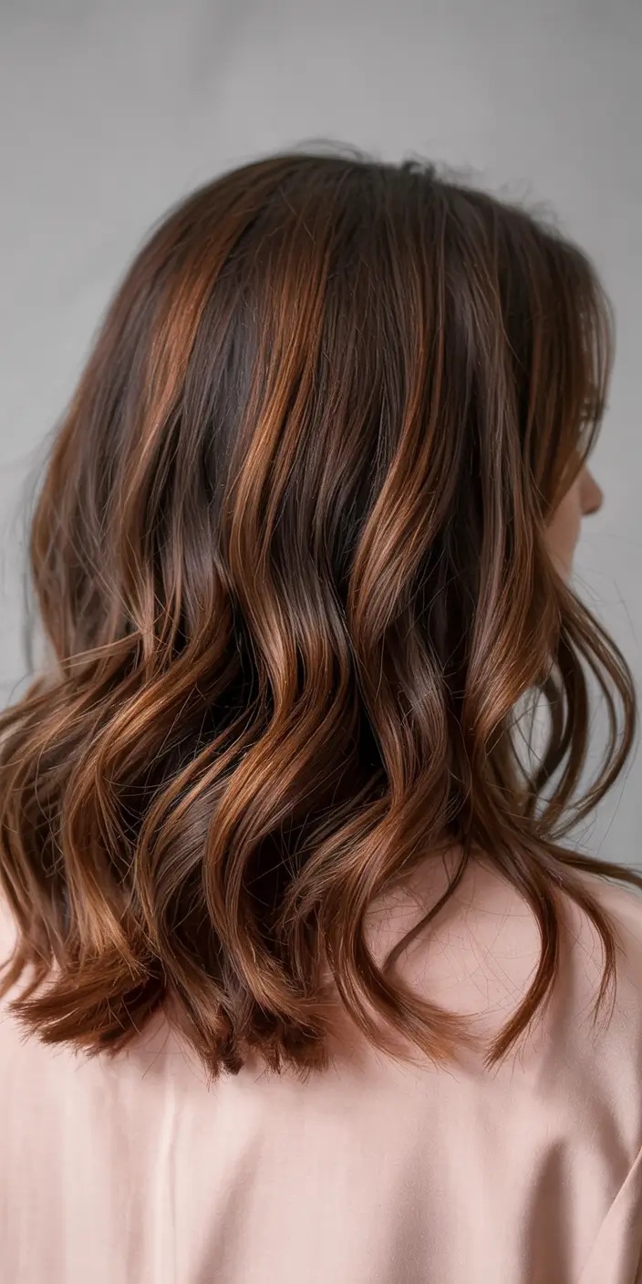 october hair color brunettes Chestnut Swirl Dimension