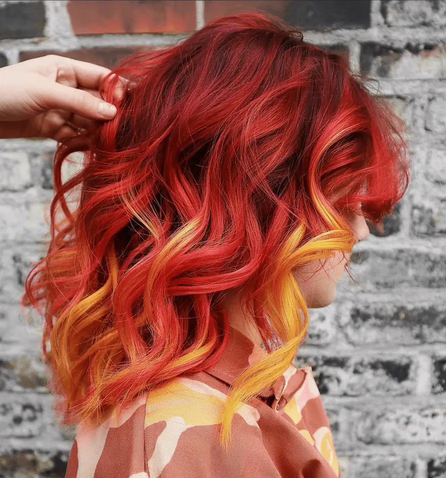 october-hair-color-ideas-Fiery-Sunset-Waves
