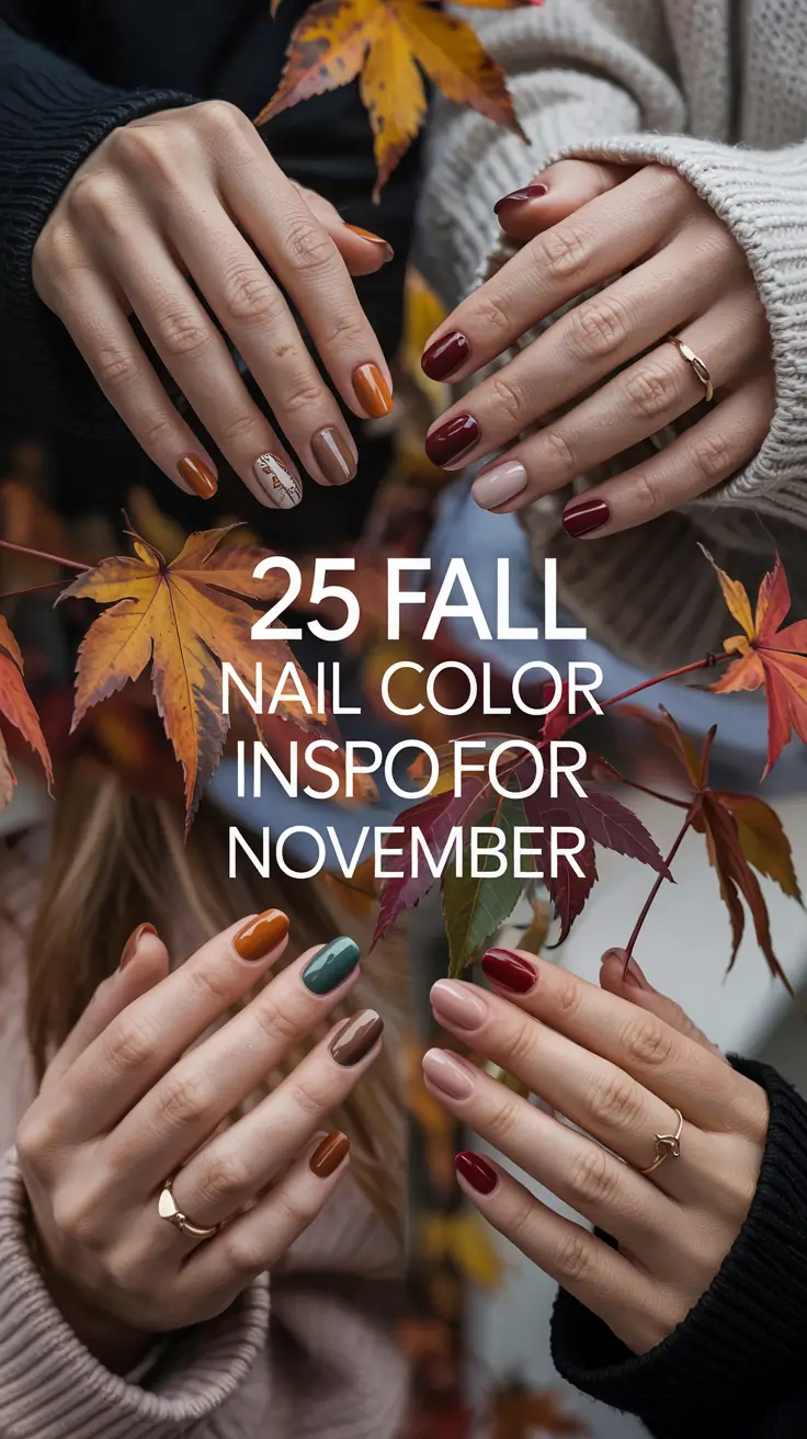 Fall Nail Color Inspo for November 2025: Chic Short & Almond Styles