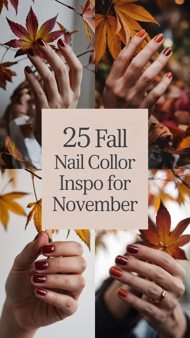 Fall Nail Color Inspo for November 2025: Chic Short & Almond Styles