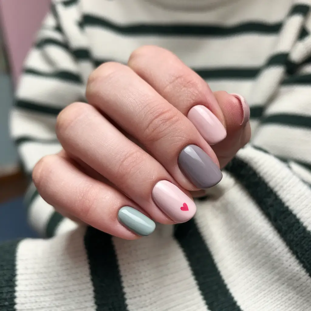 october nails colors Playful Multi-Color Pastels