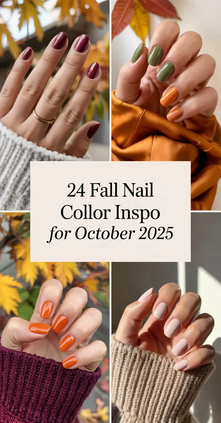 Fall Nail Color Inspo for October 2025: Cozy Trends and Bold Ideas