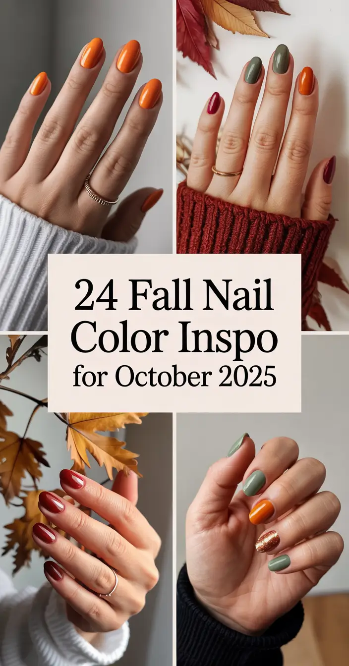 Fall Nail Color Inspo for October 2025: Cozy Trends and Bold Ideas