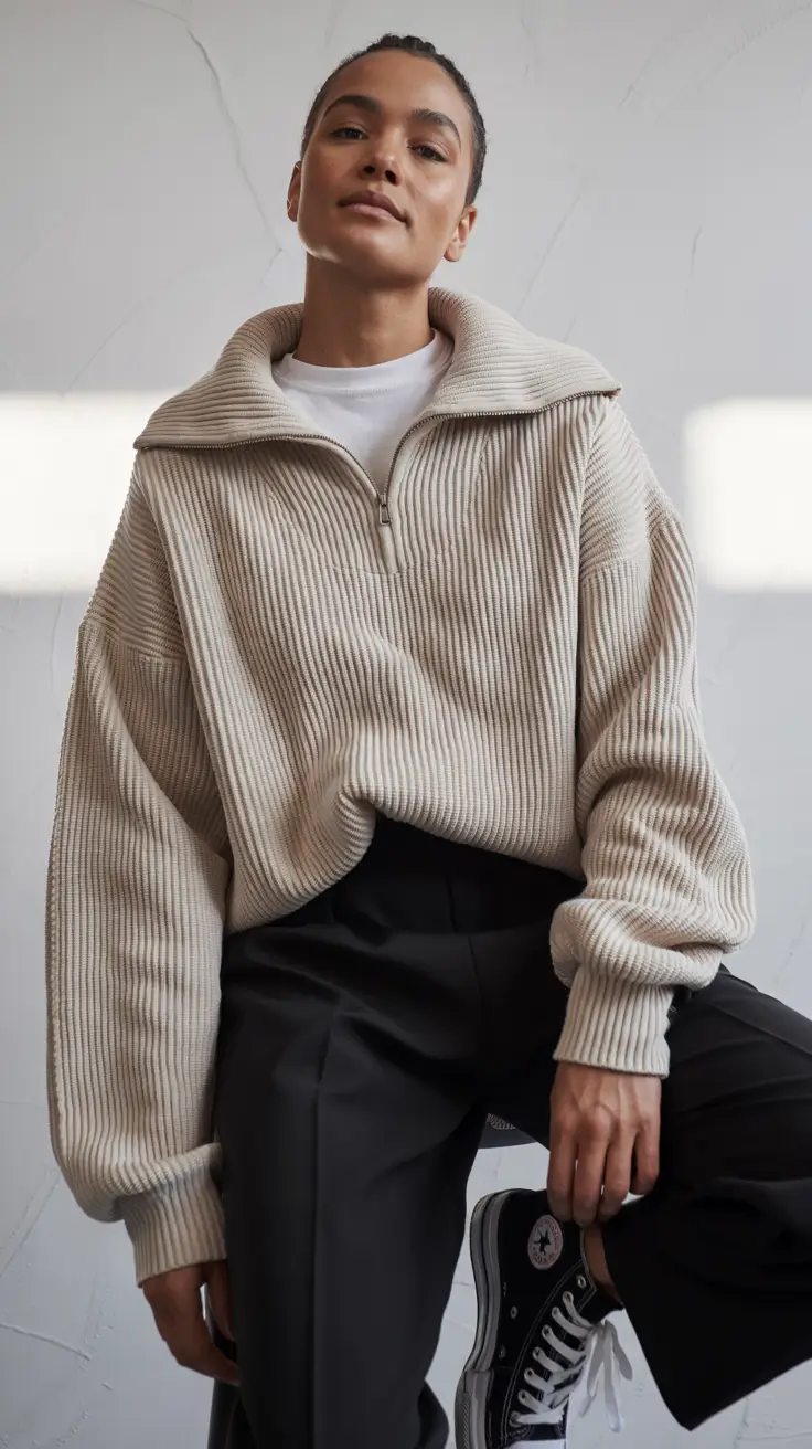 fall fashion outfits 2025 Relaxed Knitwear with a Modern Edge