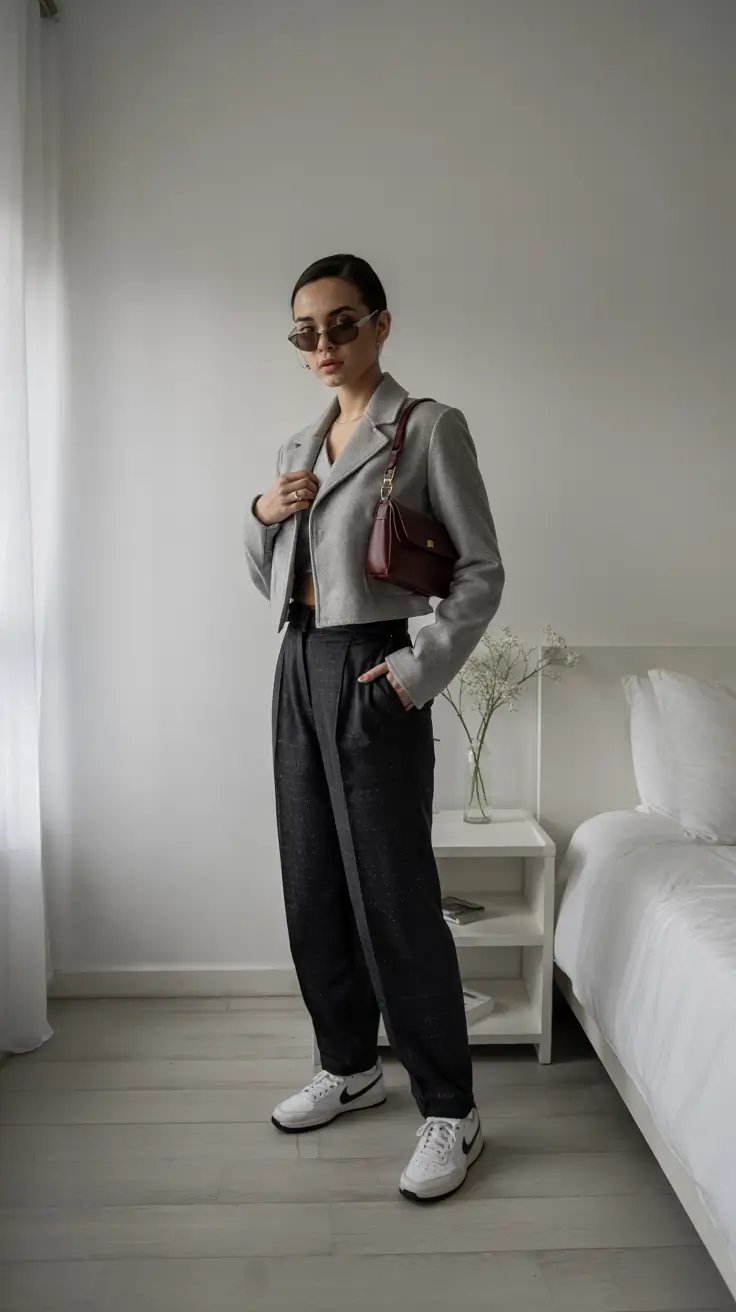 fall fashion outfits 2025 Sporty Twist on Business Casual
