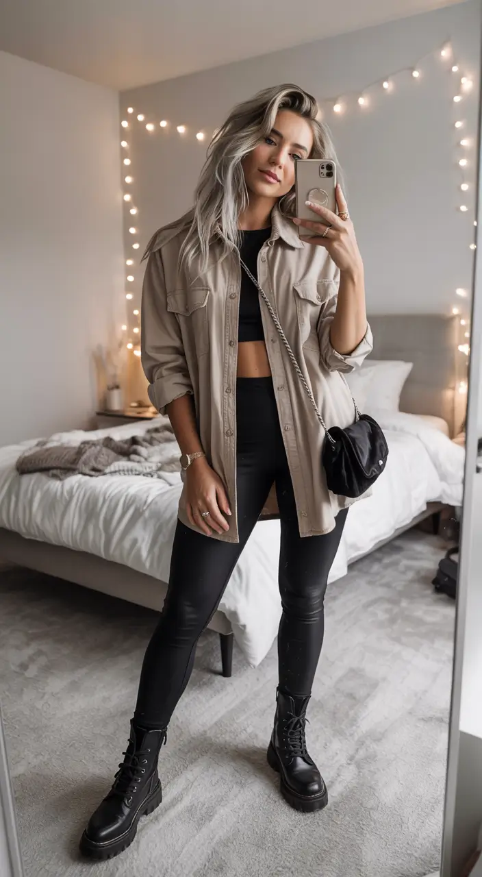 october outfits casual Urban Comfort with a Hint of Cool