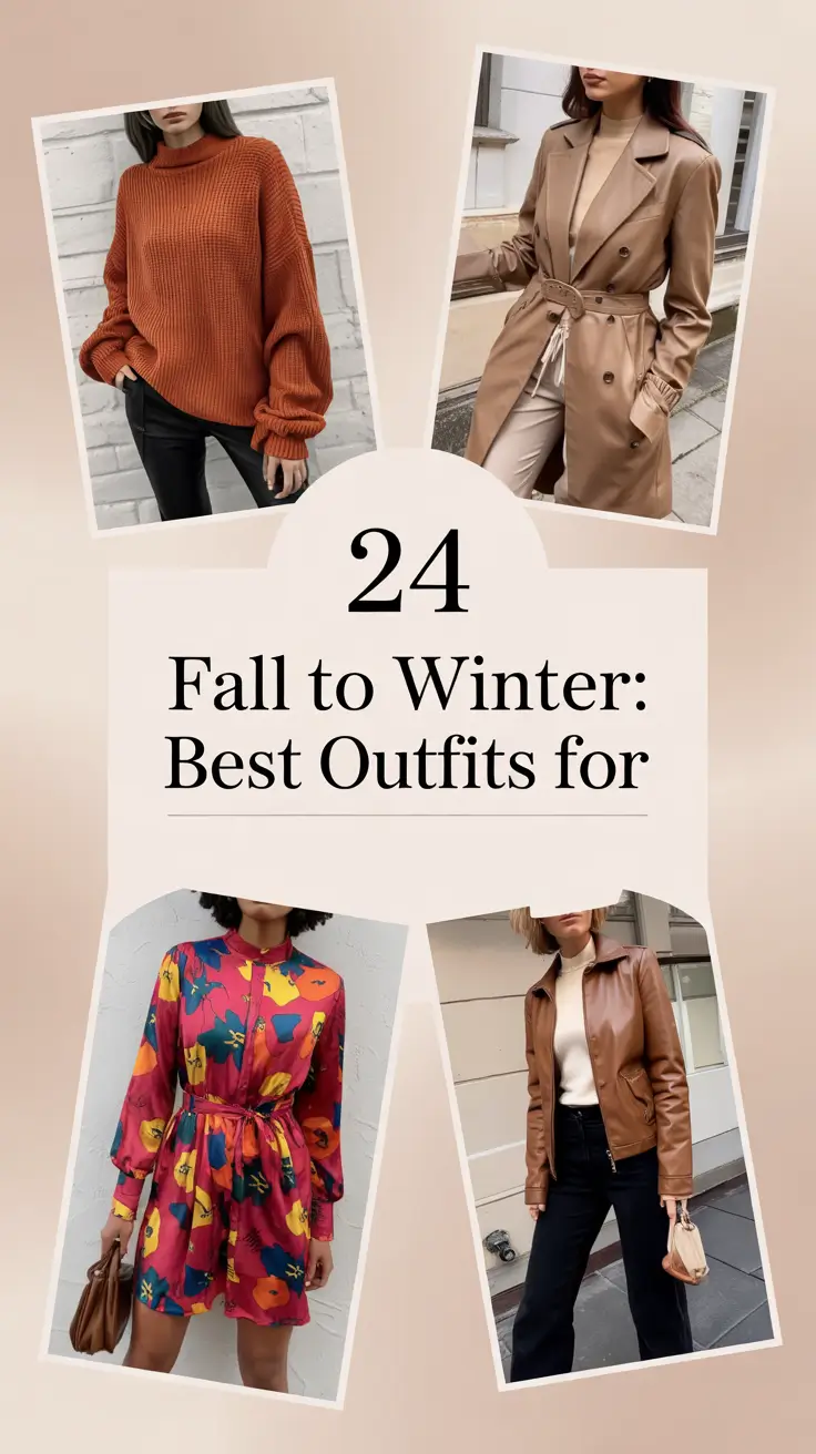 Fall to Winter: Best Outfits for 2025 – Chic & Comfy Street Style Ideas