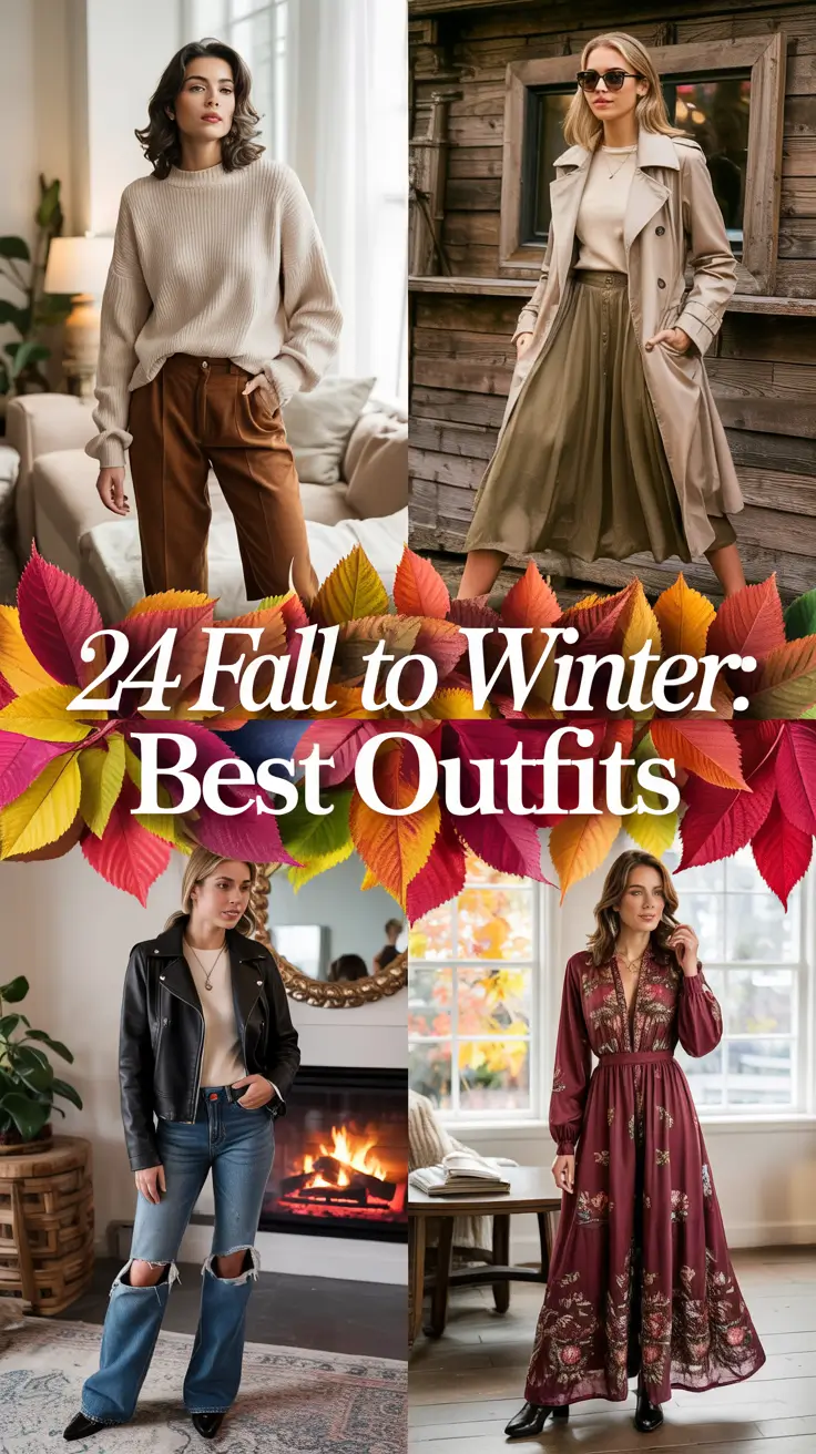 Fall to Winter: Best Outfits for 2025 – Chic & Comfy Street Style Ideas