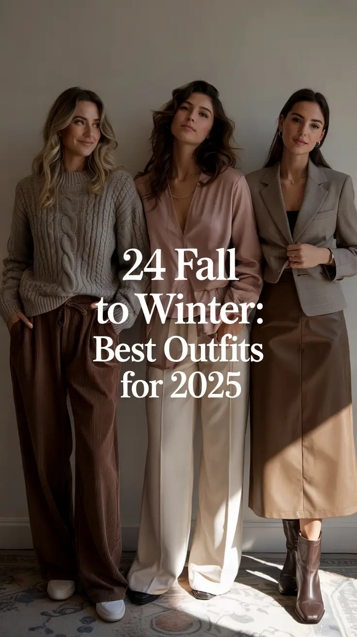 Fall to Winter: Best Outfits for 2025 – Chic & Comfy Street Style Ideas
