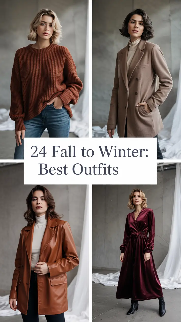 Fall to Winter: Best Outfits for 2025 – Chic & Comfy Street Style Ideas