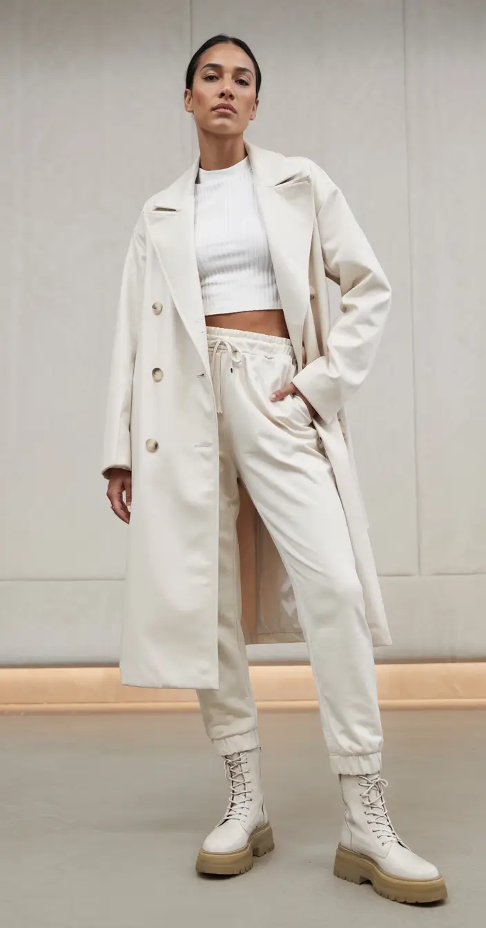 winter fashion inspo aesthetic Minimalist Cream Layers