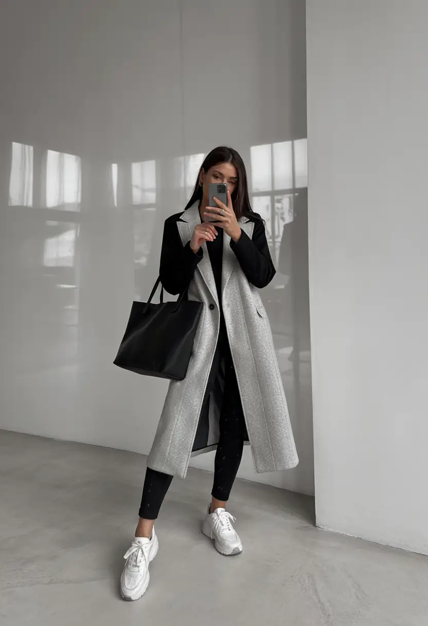 winter fashion inspo aesthetic Modern Edge with Grey Tones