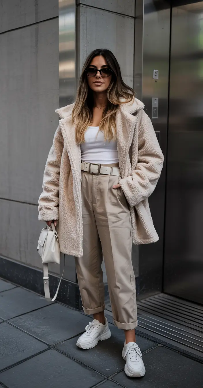 winter fashion inspo aesthetic Teddy Coat Comfort