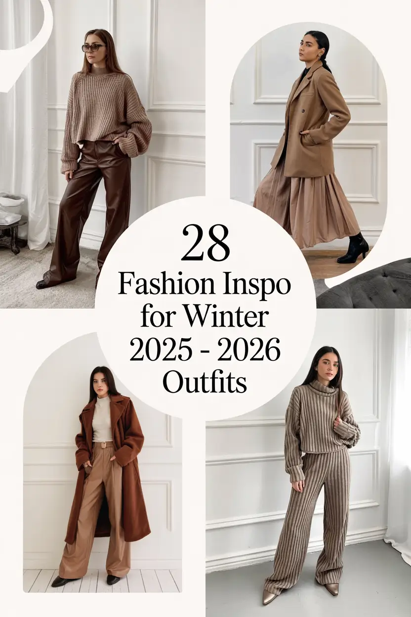 Fashion Inspo for Winter 2025 – 2026 Outfits: Chic & Cozy Ideas