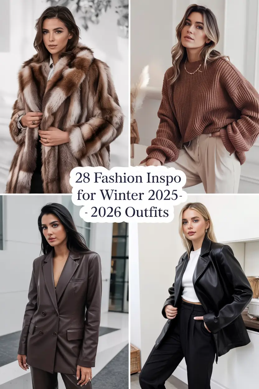 Fashion Inspo for Winter 2025 – 2026 Outfits: Chic & Cozy Ideas