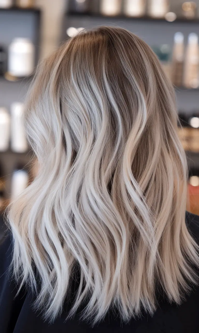winter hair colors with blonde highlights Bright Icy Blonde with Subtle Depth