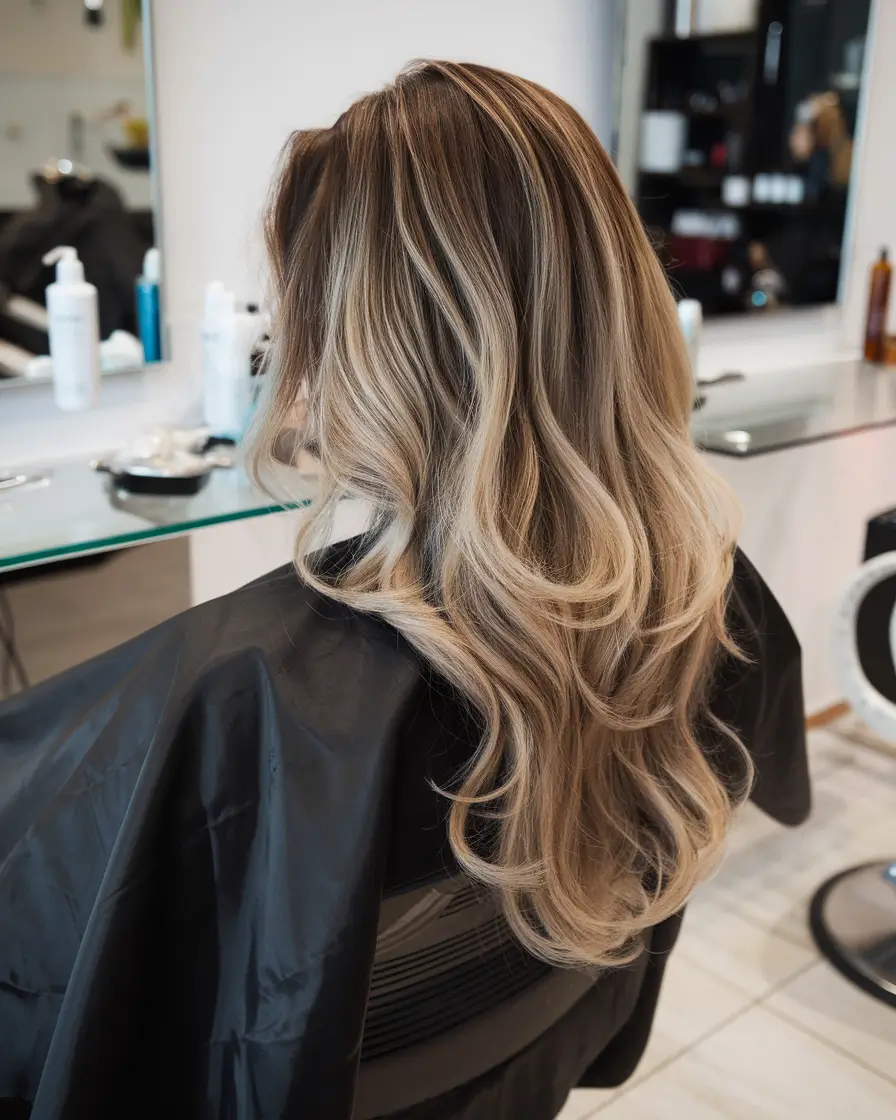 winter hair colors with blonde highlights Smoky Caramel Dimension