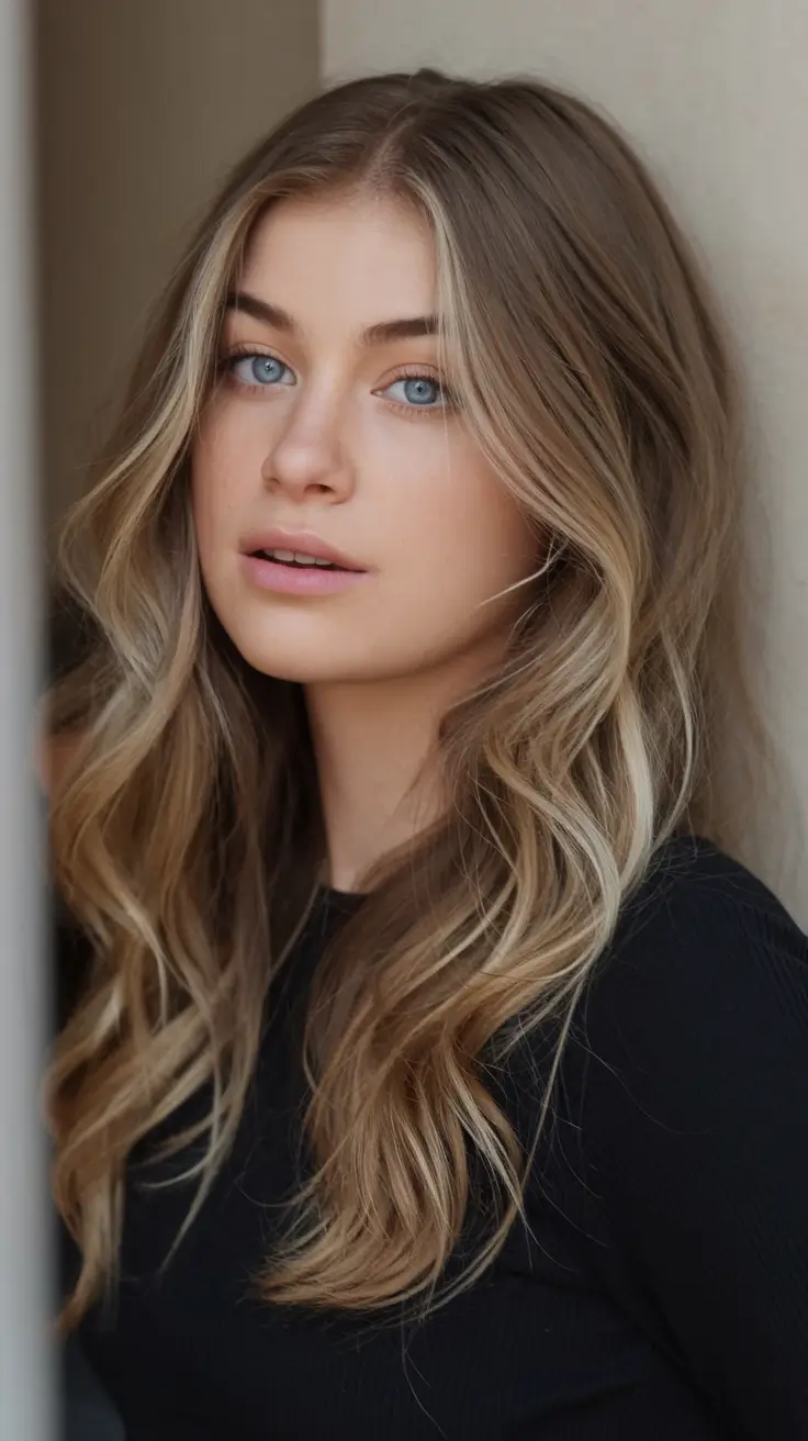 winter hair colors with highlights Golden Glow Balayage